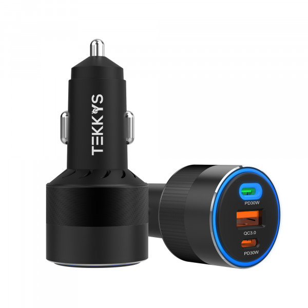 Tekkys 40W USB C Fast Car Charger Adapter